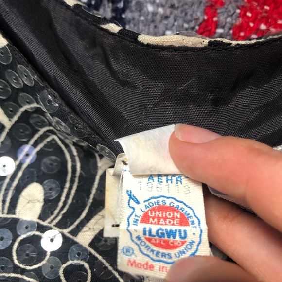 ❤️Vintage Et Al Sequin Dress Wedding Party New Year Size 4 - Picture 6 of 9